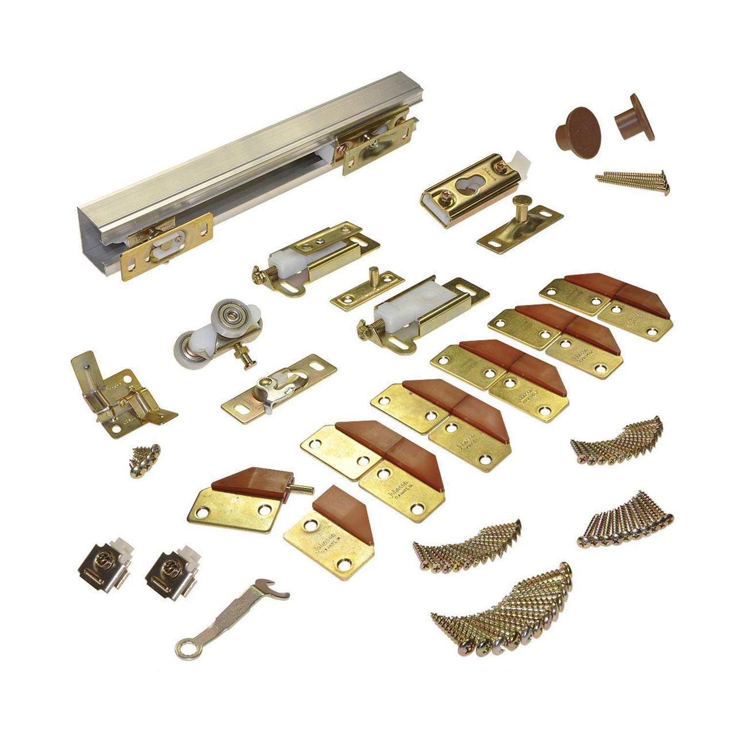 Johnson Hardware L.E Johnson 100FD604 4-Panel Hardware Set 60